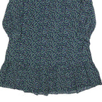 HOBBS LONDON Womens Black Floral Day Woven Midi Dress UK 14 Polyester Blend