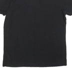 GUESS Mens Black Graphic T-Shirt L Short Sleeve Henley Neck Cotton Blend