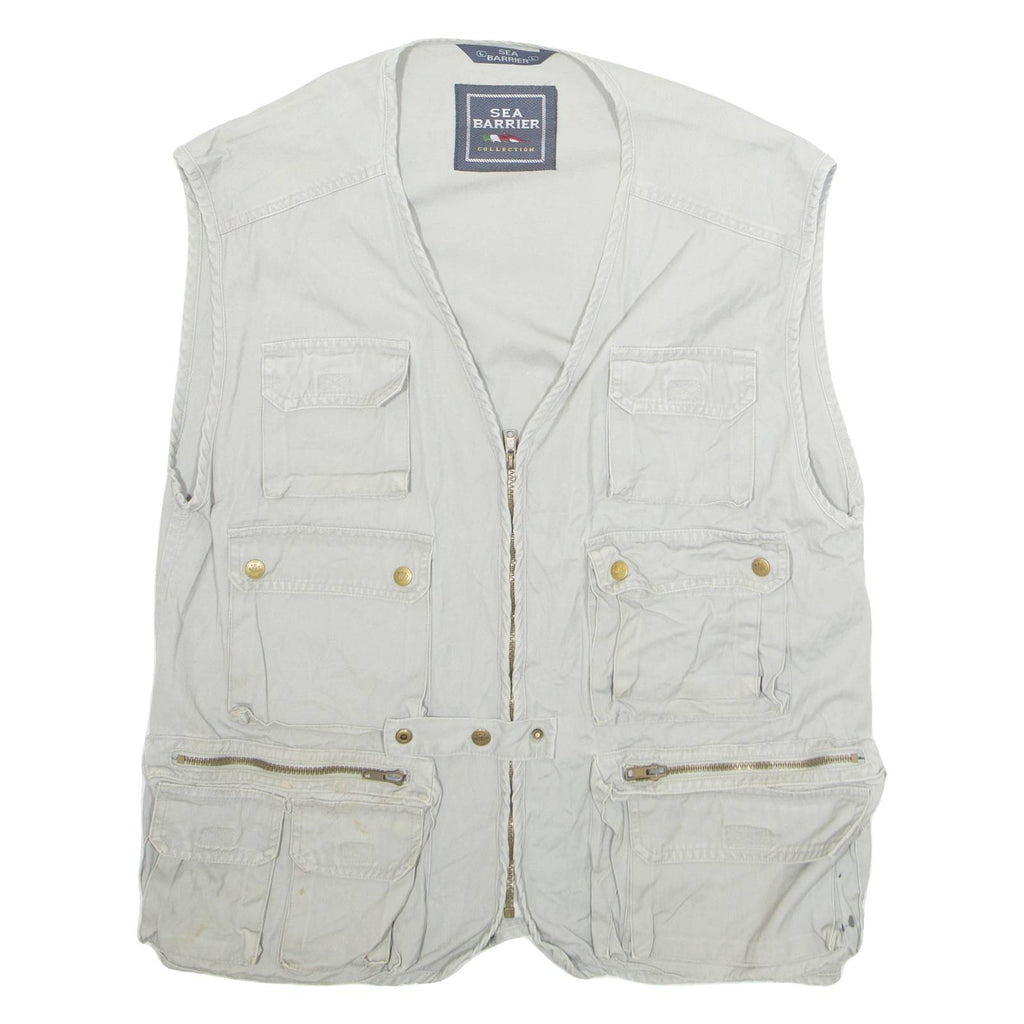 SEA BARRIER Mens Gilet Grey M
