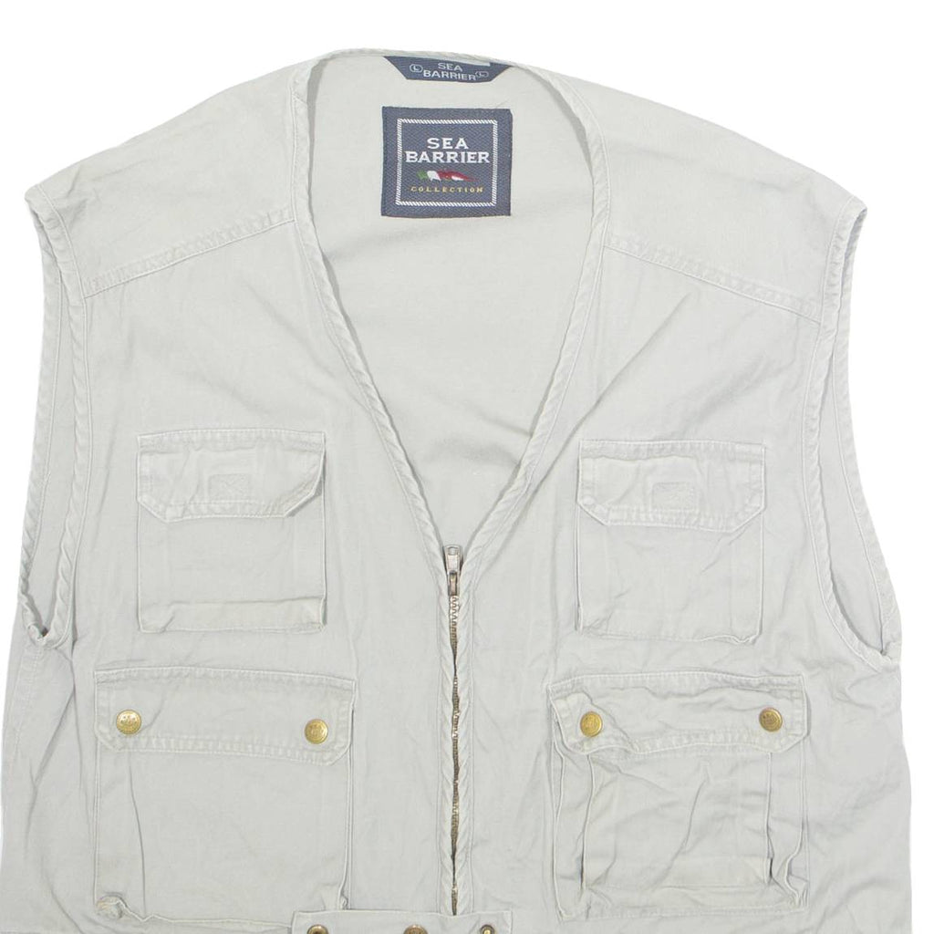 SEA BARRIER Mens Gilet Grey M