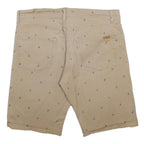 CARHARTT Mens Shorts Beige Casual M W34 Cotton Blend Palm Print