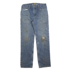 CARHARTT Mens Jeans Blue Relaxed Straight Denim Medium W34 L34 Workwear Durable