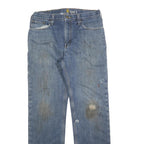 CARHARTT Mens Jeans Blue Relaxed Straight Denim Medium W34 L34 Workwear Durable