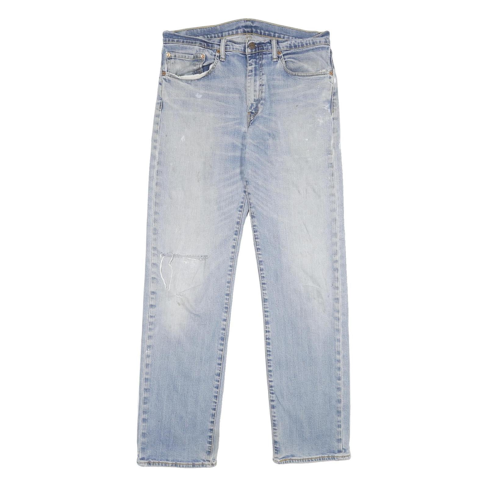 LEVI'S 751 Mens Jeans Blue Regular Straight Denim Light W34 L34 Vintage