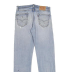 LEVI'S 751 Mens Jeans Blue Regular Straight Denim Light W34 L34 Vintage