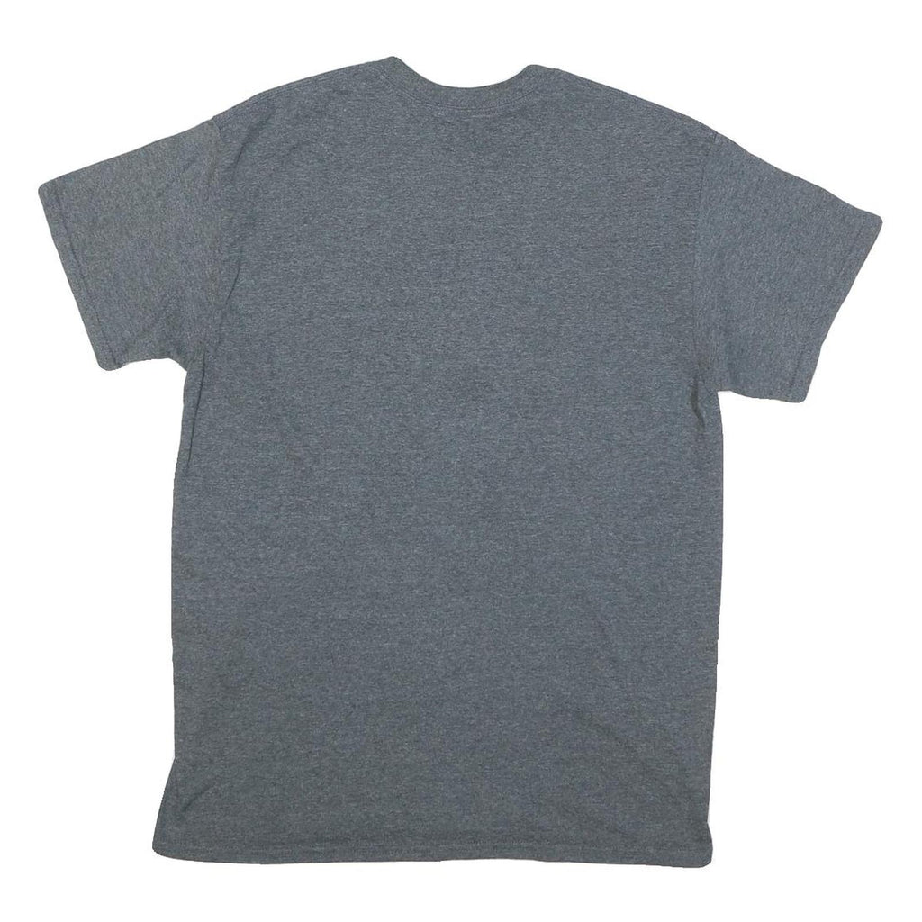 GILDAN Mens Grey Manchester Spartans University Graphic T-Shirt M Crew Neck