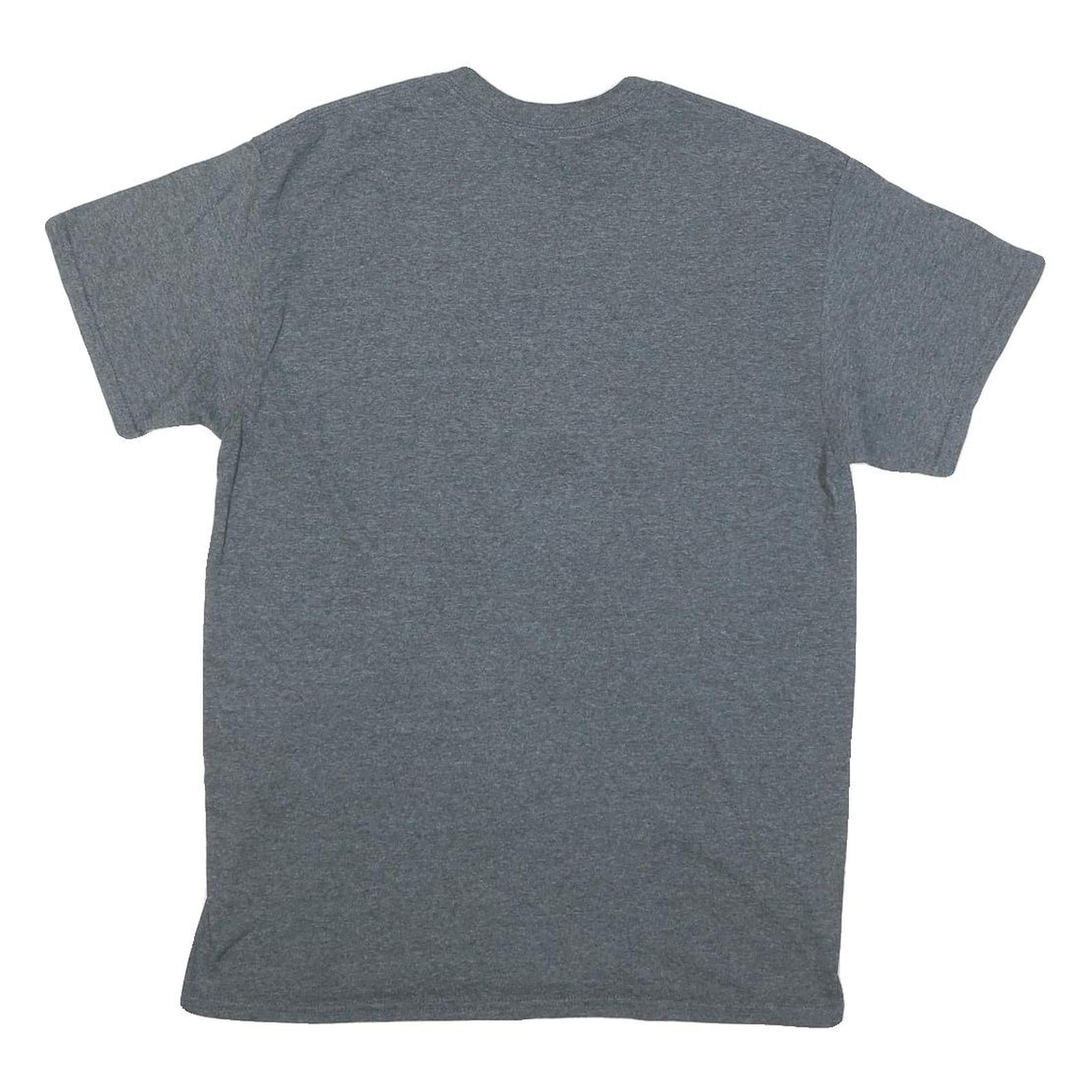 GILDAN Mens Grey Manchester Spartans University Graphic T-Shirt M Crew Neck