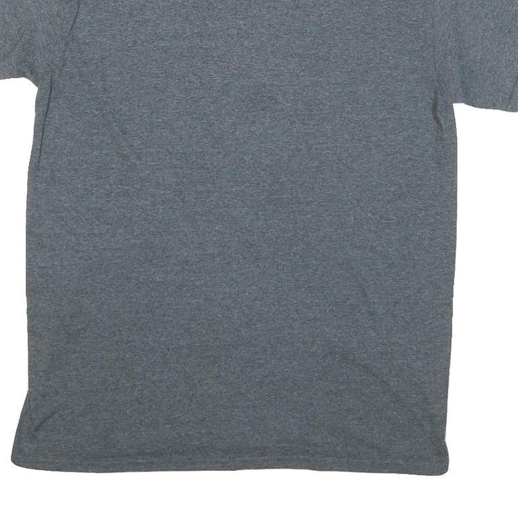 GILDAN Mens Grey Manchester Spartans University Graphic T-Shirt M Crew Neck