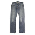 LEVI'S 501 Mens Jeans Blue Regular Straight Denim Medium W36 L35 Classic Button
