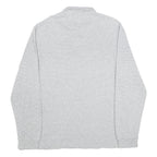 CHAPS Mens Grey Pullover Plain 1/4 Zip Cotton Jumper M Casual Comfortable