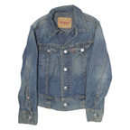 LEVI'S Mens Blue Denim Button Jacket M Cotton Classic Western Style