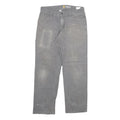CARHARTT Mens Jeans Grey Regular Straight Denim Fair W31 L28 Workwear Utility
