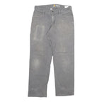 CARHARTT Mens Jeans Grey Regular Straight Denim Fair W31 L28 Workwear Utility