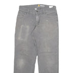 CARHARTT Mens Jeans Grey Regular Straight Denim Fair W31 L28 Workwear Utility
