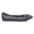 CHRISTIAN SIRIANO Womens Pointed Toe Leather Ballet Pumps Black UK 6.5 Elegant
