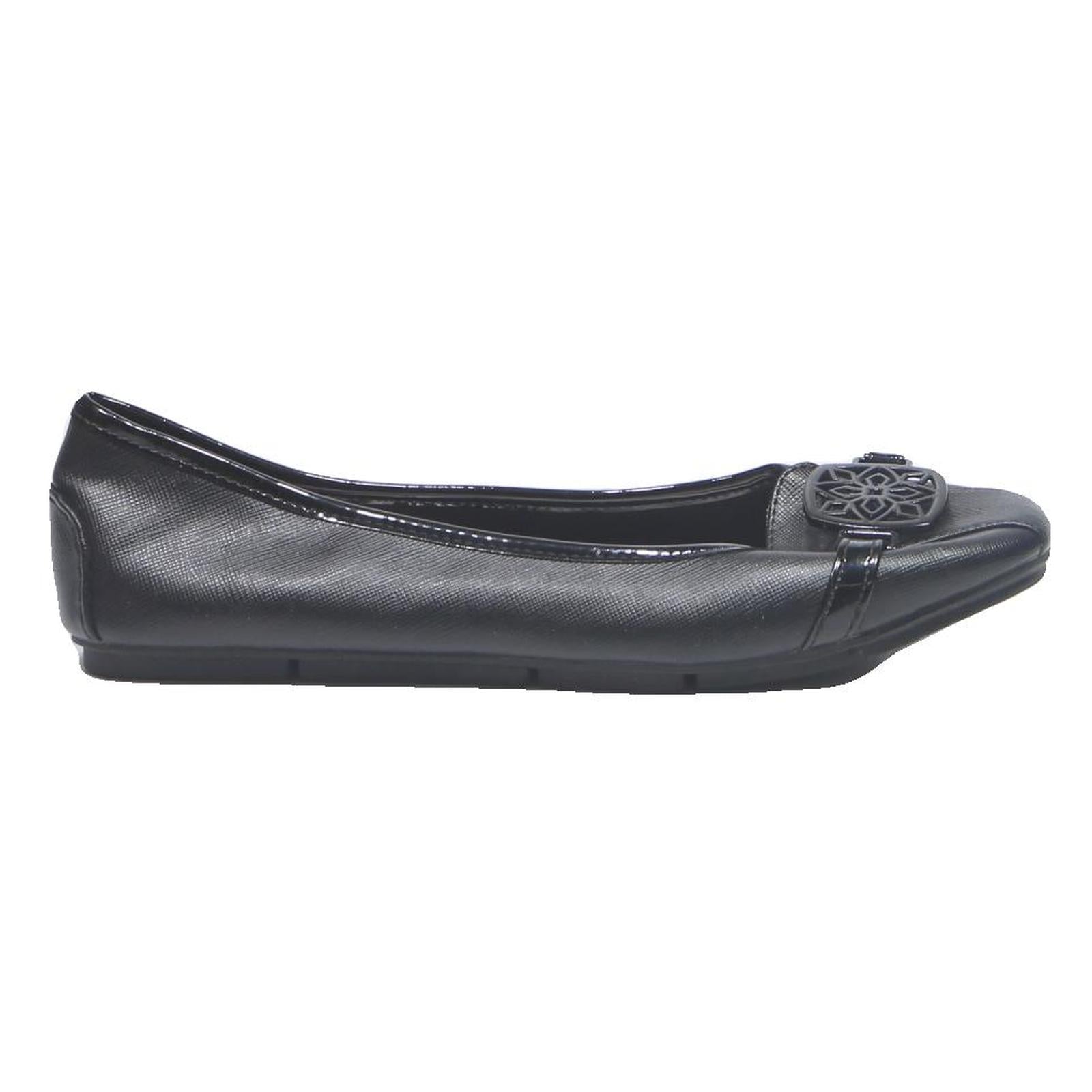CHRISTIAN SIRIANO Womens Pointed Toe Leather Ballet Pumps Black UK 6.5 Elegant