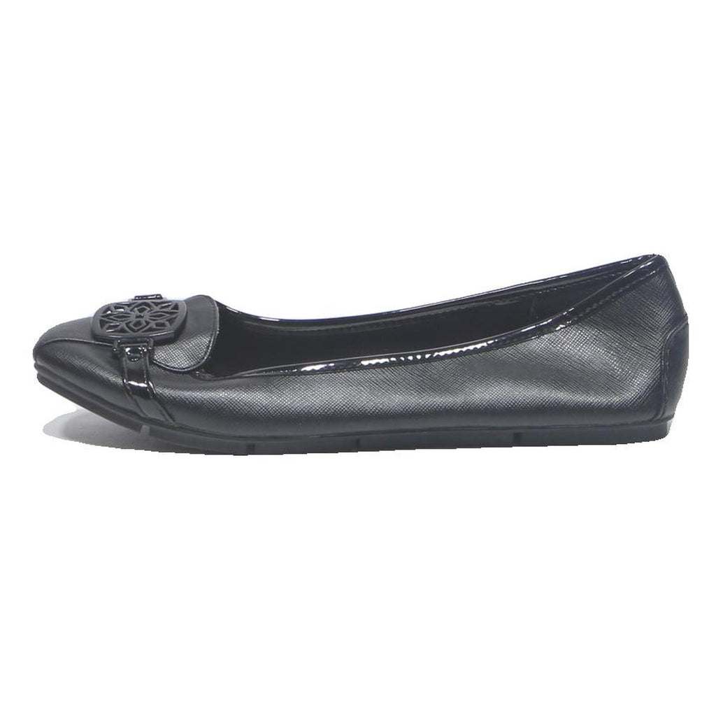CHRISTIAN SIRIANO Womens Pointed Toe Leather Ballet Pumps Black UK 6.5 Elegant