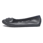 CHRISTIAN SIRIANO Womens Pointed Toe Leather Ballet Pumps Black UK 6.5 Elegant