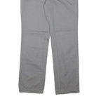 TOMMY HILFIGER Womens Regular Grey Cotton Blend Zip Trousers W32 L30 Classic
