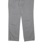 TOMMY HILFIGER Womens Regular Grey Cotton Blend Zip Trousers W32 L30 Classic