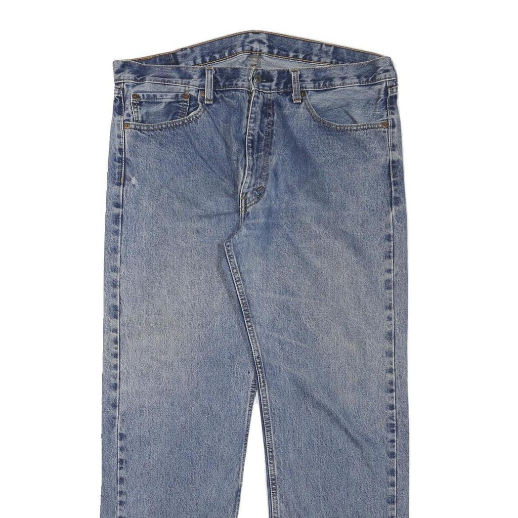 LEVI'S Mens Jeans Blue Regular Straight Denim Medium W37 L30 Classic Zip Cotton