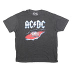 ACDC Mens Grey The Razors Edge Graphic T-Shirt XL Short Sleeve Crew Neck