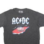 ACDC Mens Grey The Razors Edge Graphic T-Shirt XL Short Sleeve Crew Neck