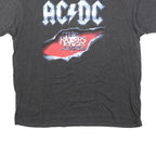 ACDC Mens Grey The Razors Edge Graphic T-Shirt XL Short Sleeve Crew Neck