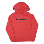 CHAMPION Mens Red Pullover Hoodie M Cotton Blend Casual Everyday Wear