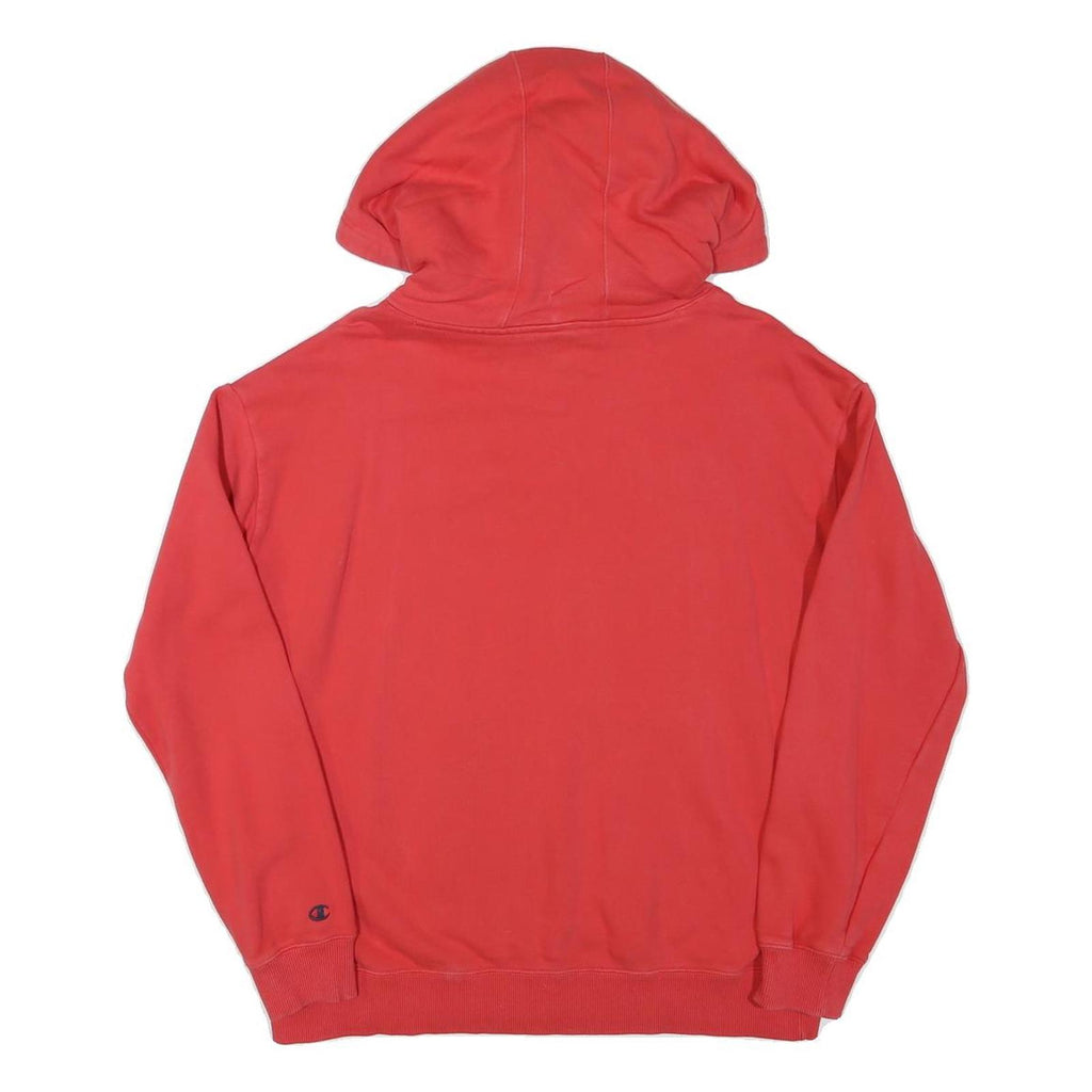 CHAMPION Mens Red Pullover Hoodie M Cotton Blend Casual Everyday Wear