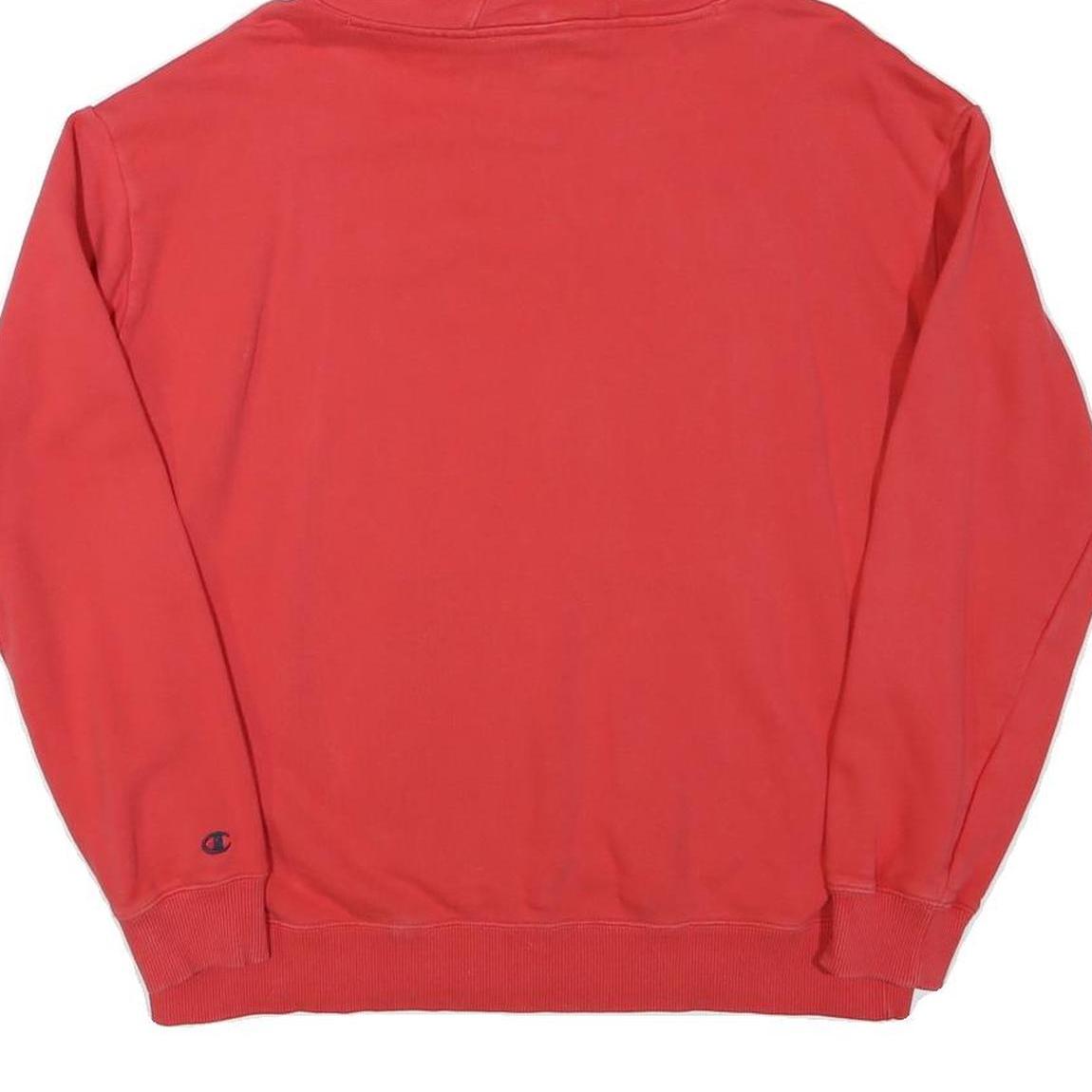CHAMPION Mens Red Pullover Hoodie M Cotton Blend Casual Everyday Wear