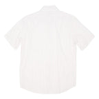 BOSS HUGO BOSS Mens White Pattern Shirt M Cotton Blend Classic Button Down