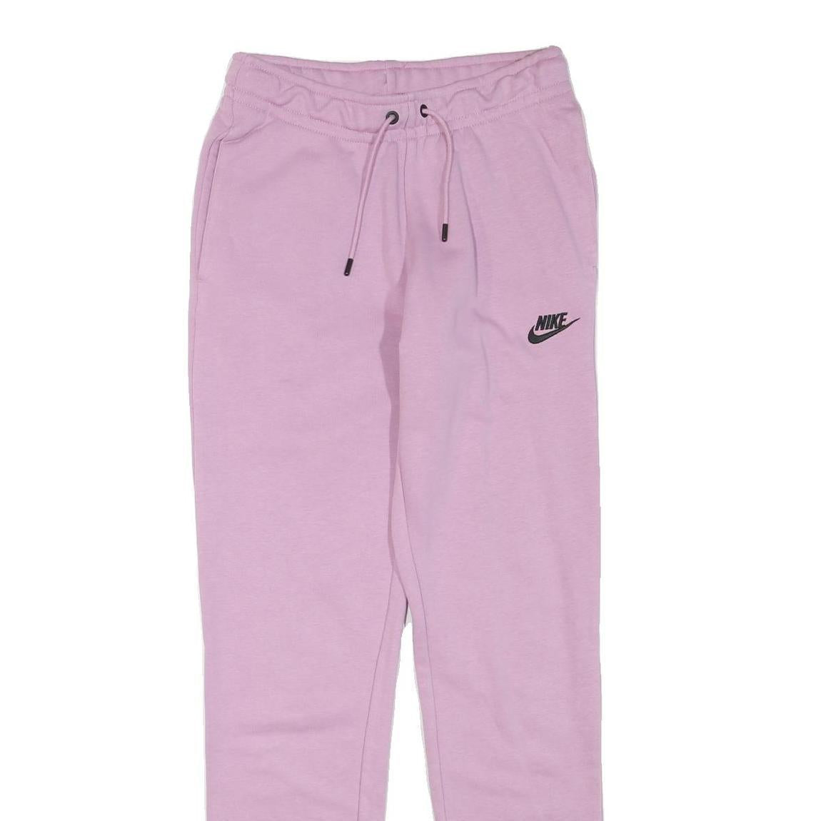 NIKE Womens Joggers Pink XS W26 L29 Slim Tapered Fit Cotton Blend Casual Wear