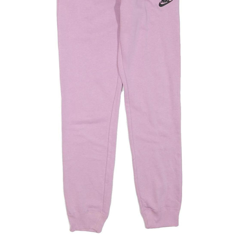 NIKE Womens Joggers Pink XS W26 L29 Slim Tapered Fit Cotton Blend Casual Wear