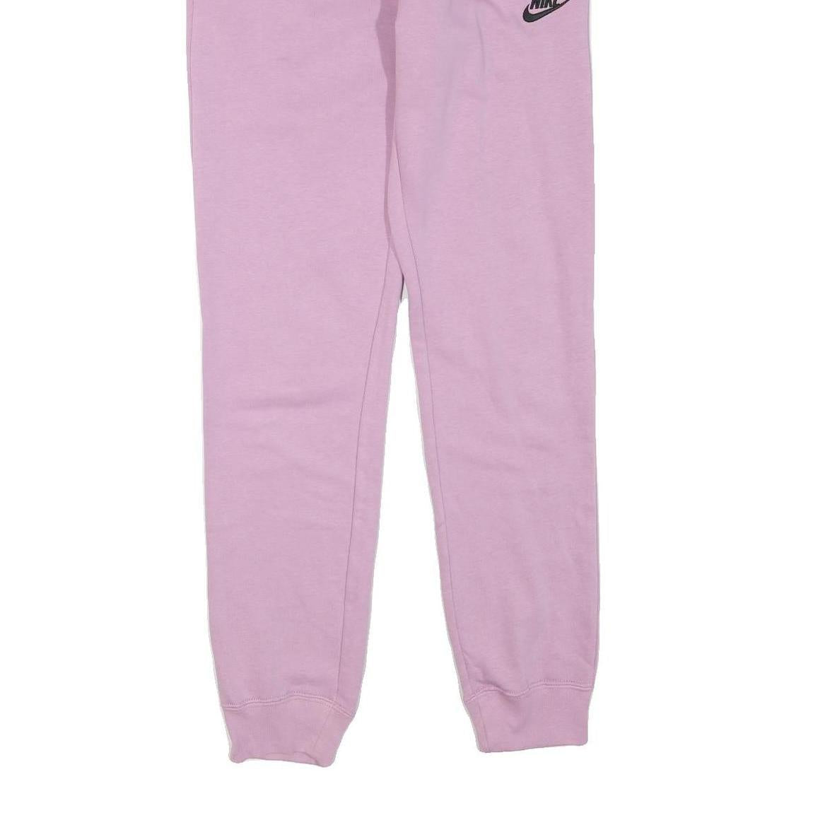 NIKE Womens Joggers Pink XS W26 L29 Slim Tapered Fit Cotton Blend Casual Wear