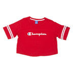 CHAMPION Cropped Womens T-Shirt Red M