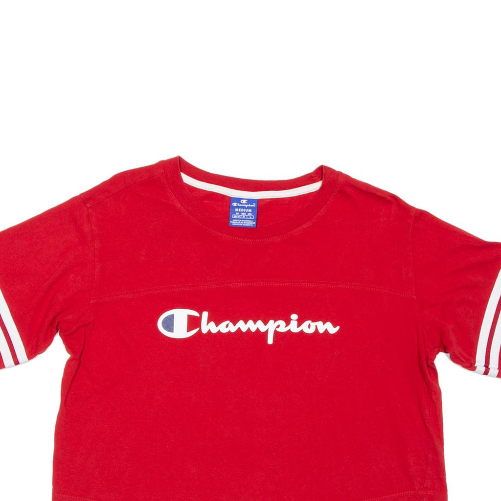 CHAMPION Cropped Womens T-Shirt Red M