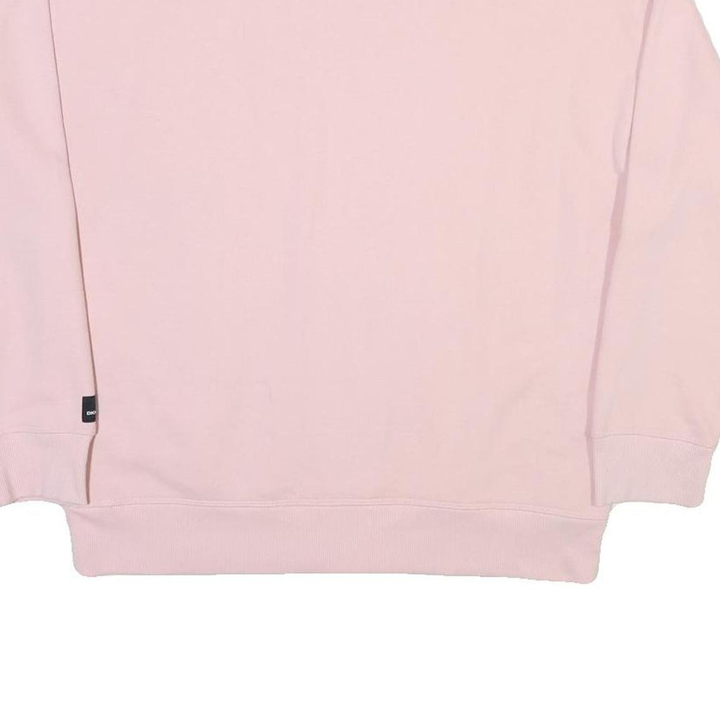 DKNY Womens Pink Crew Neck M Cotton Blend Sweatshirt DKNY Sport Casual