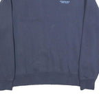 NIKE Mens Blue Crew Neck M Cotton Blend Sweatshirt Athletic Dept Just Do It
