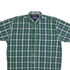 WRANGLER Mens Shirt Green Check M