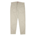 LEVI'S Mens Cotton Blend Beige Slim Tapered Trousers W36 L30 Casual Zip Closure