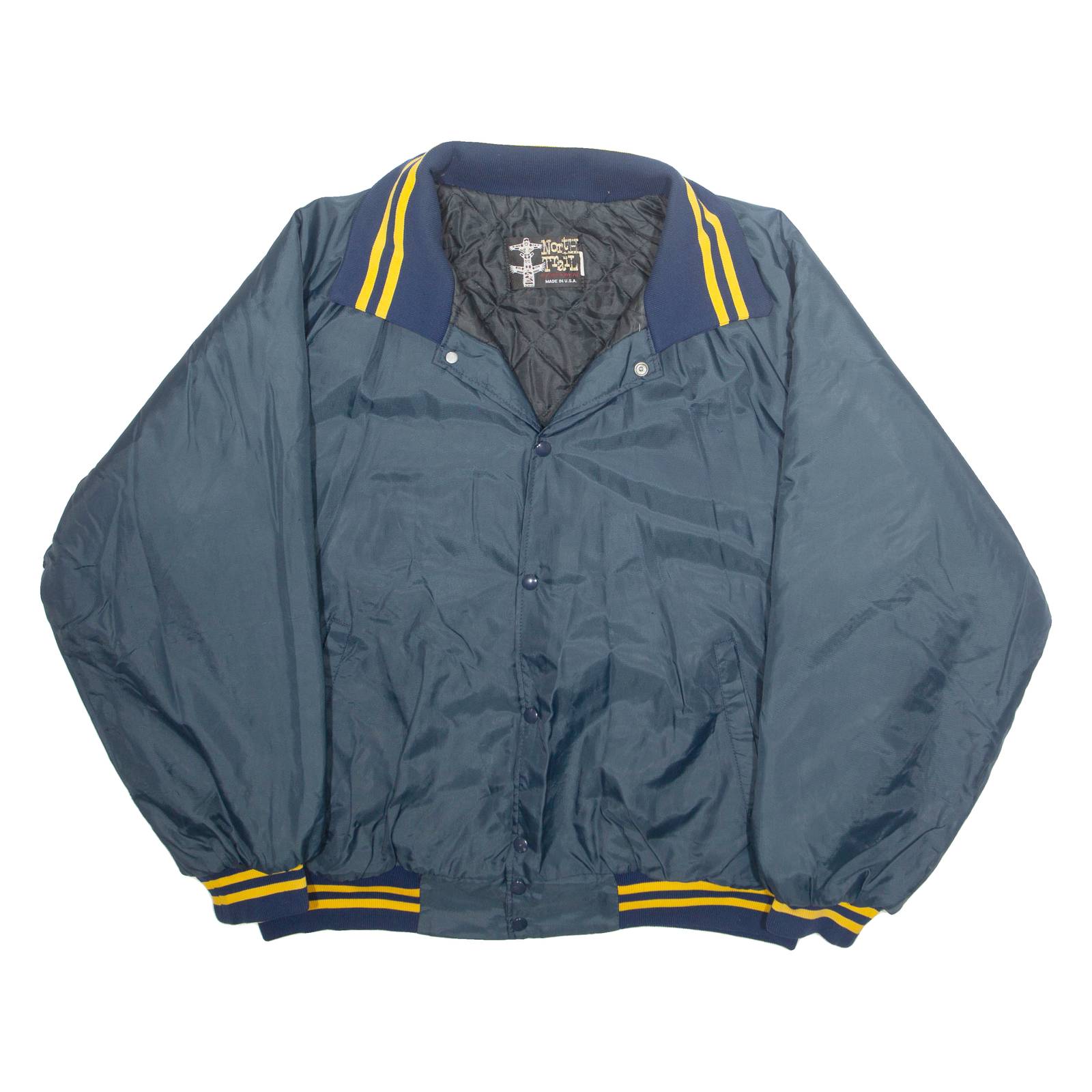 North TRAIT Mens Varsity Jacket Blue USA XL