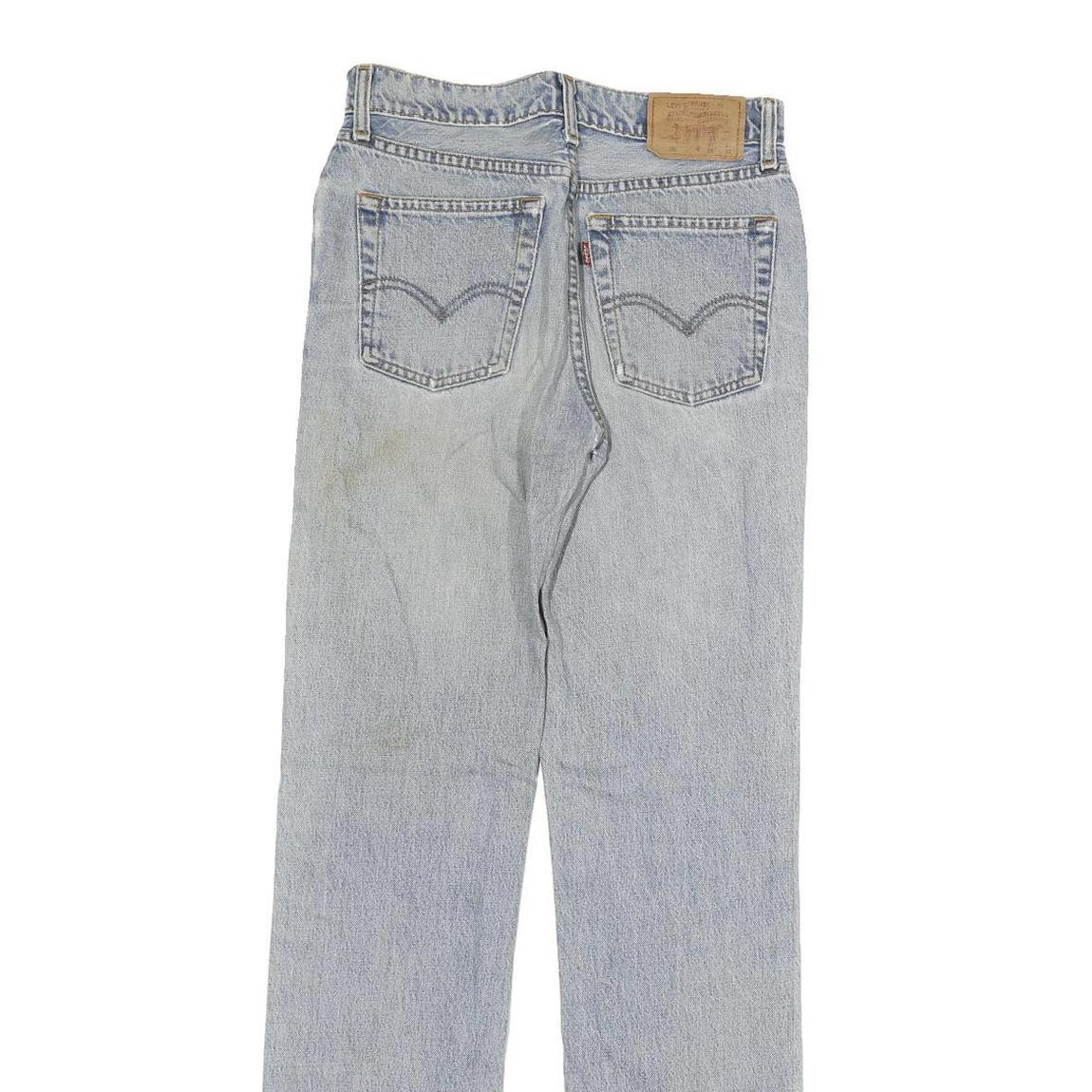 LEVI'S 552 Mens Jeans Regular Straight Denim Light W26 L31 Zip Cotton Blend