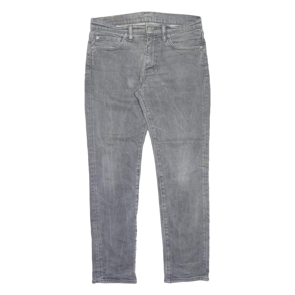 LEVI'S 511 Slim Mens Jeans Grey Regular Slim Denim Medium W32 L30 Slim Fit Zip
