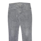 LEVI'S 511 Slim Mens Jeans Grey Regular Slim Denim Medium W32 L30 Slim Fit Zip