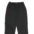 EXPRESSIONS Mens Cotton Blend Black Regular Straight Trousers W28 L30 Zip
