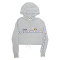 ELLESSE Cropped Womens Grey Hoodie UK 4
