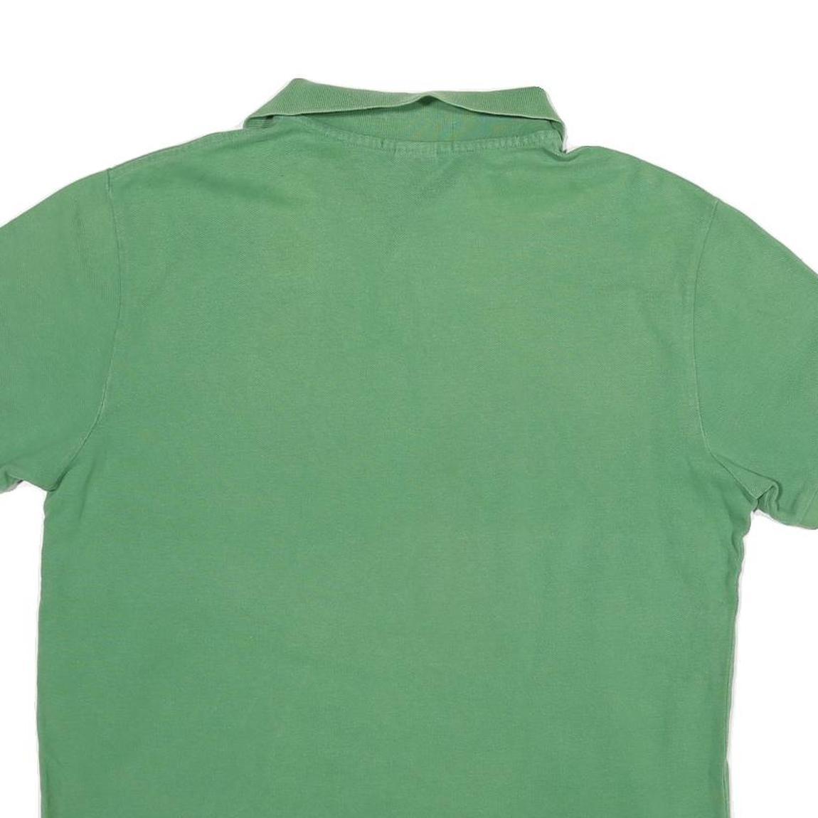 POLO RALPH LAUREN Mens Green Short Sleeve Plain XL Cotton Blend Polo Shirt