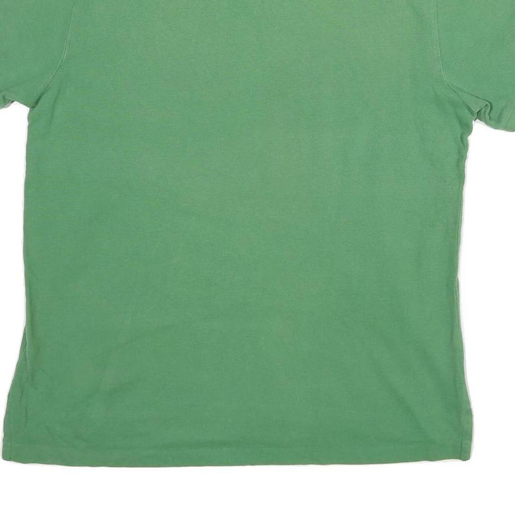 POLO RALPH LAUREN Mens Green Short Sleeve Plain XL Cotton Blend Polo Shirt