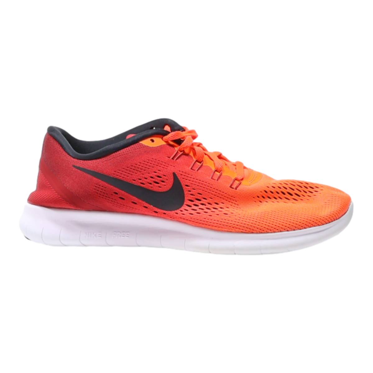 NIKE Free RN Sneaker Trainers Red Synthetic Womens UK 6